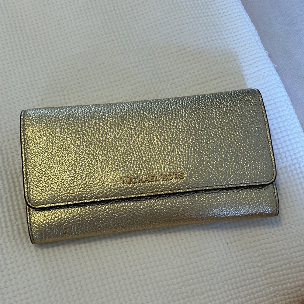 Michael Kors Gold Wallet